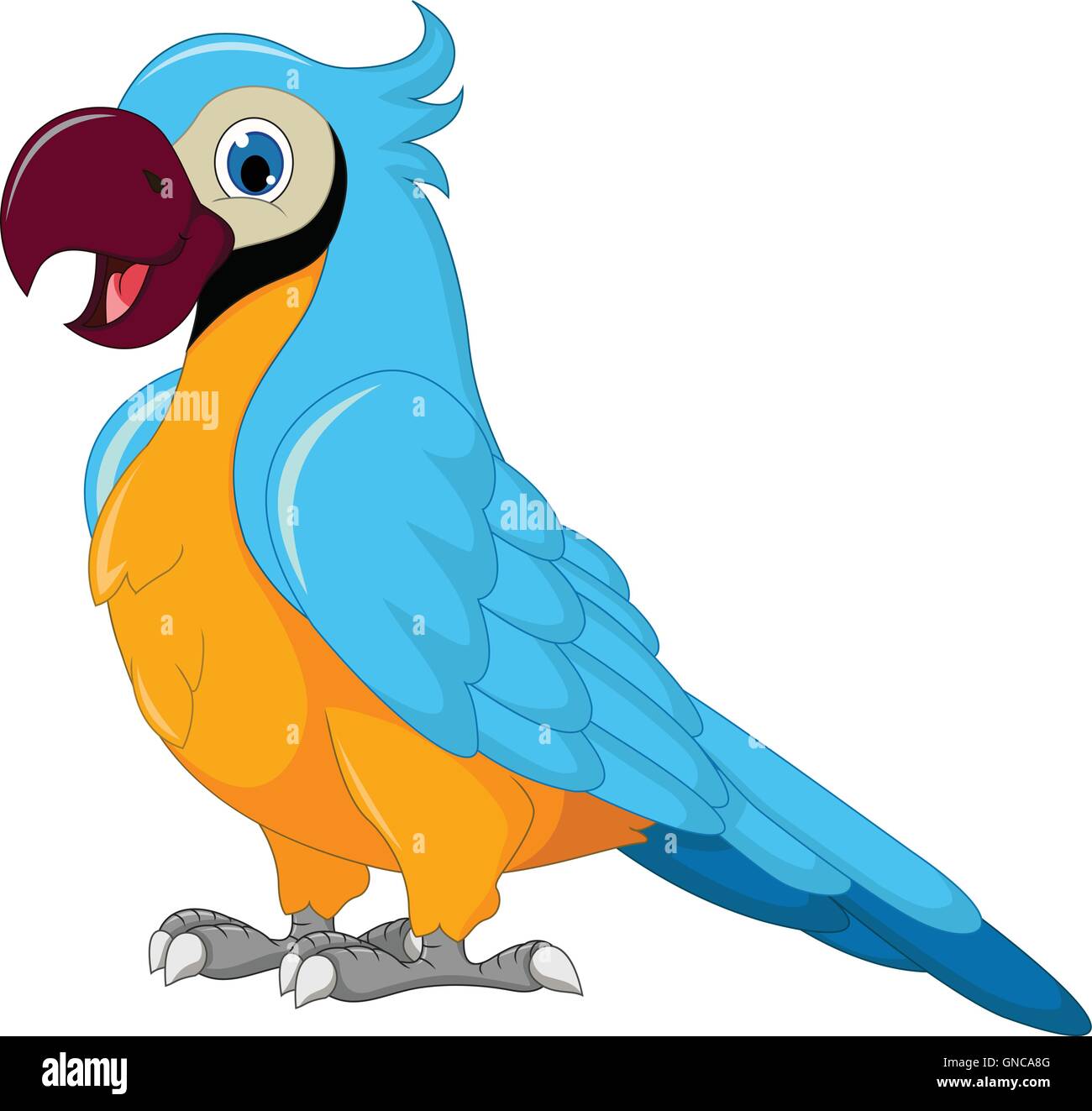 niedliche Papagei cartoon Stock Vektor