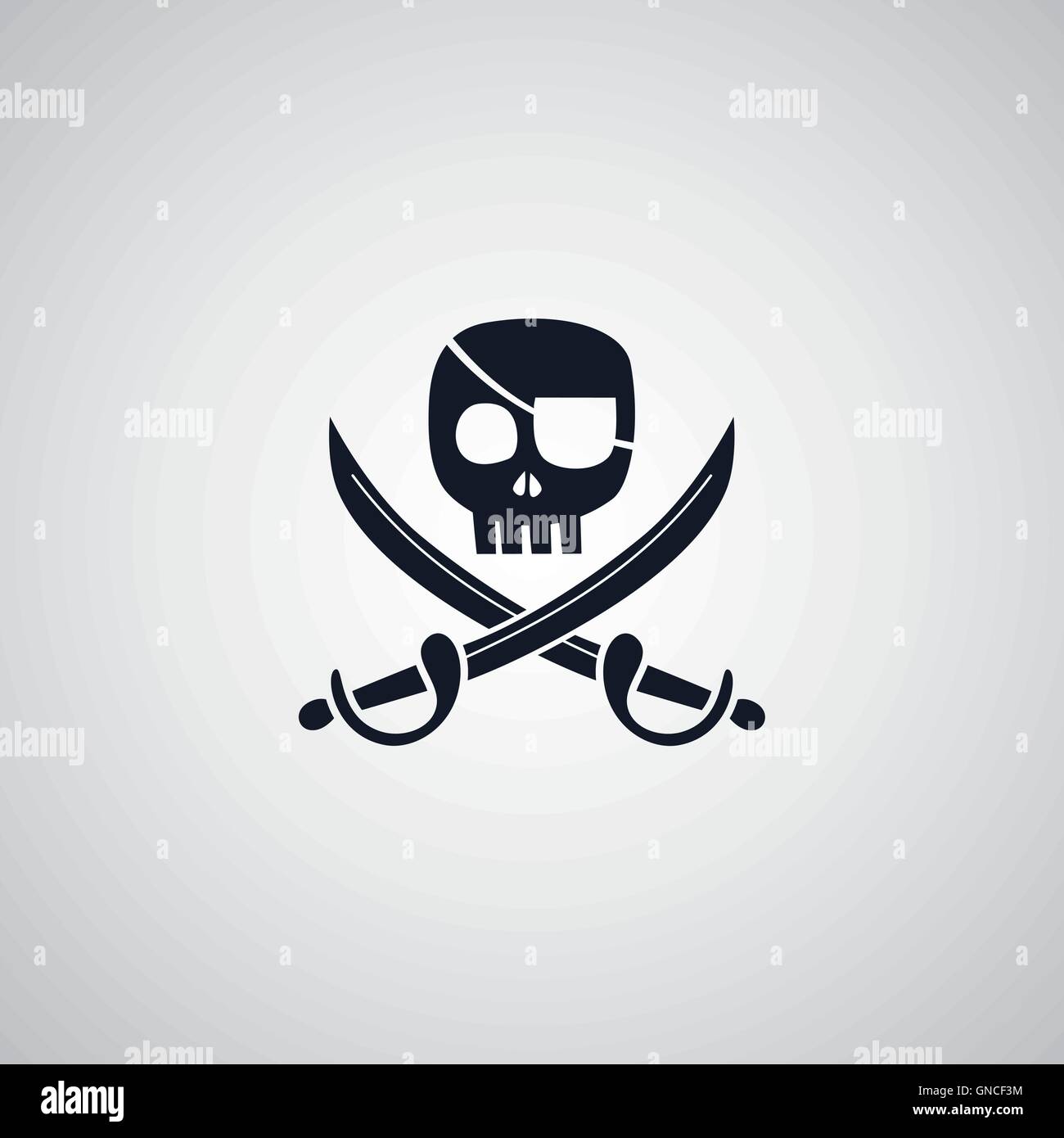 Piraten-flach-Icon-theme Stock Vektor