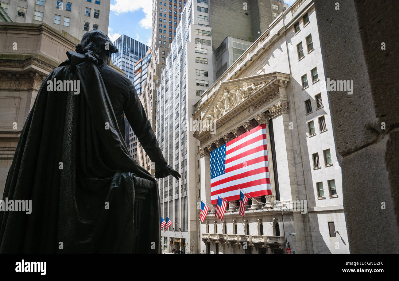 New Yorker Börse Stockfoto