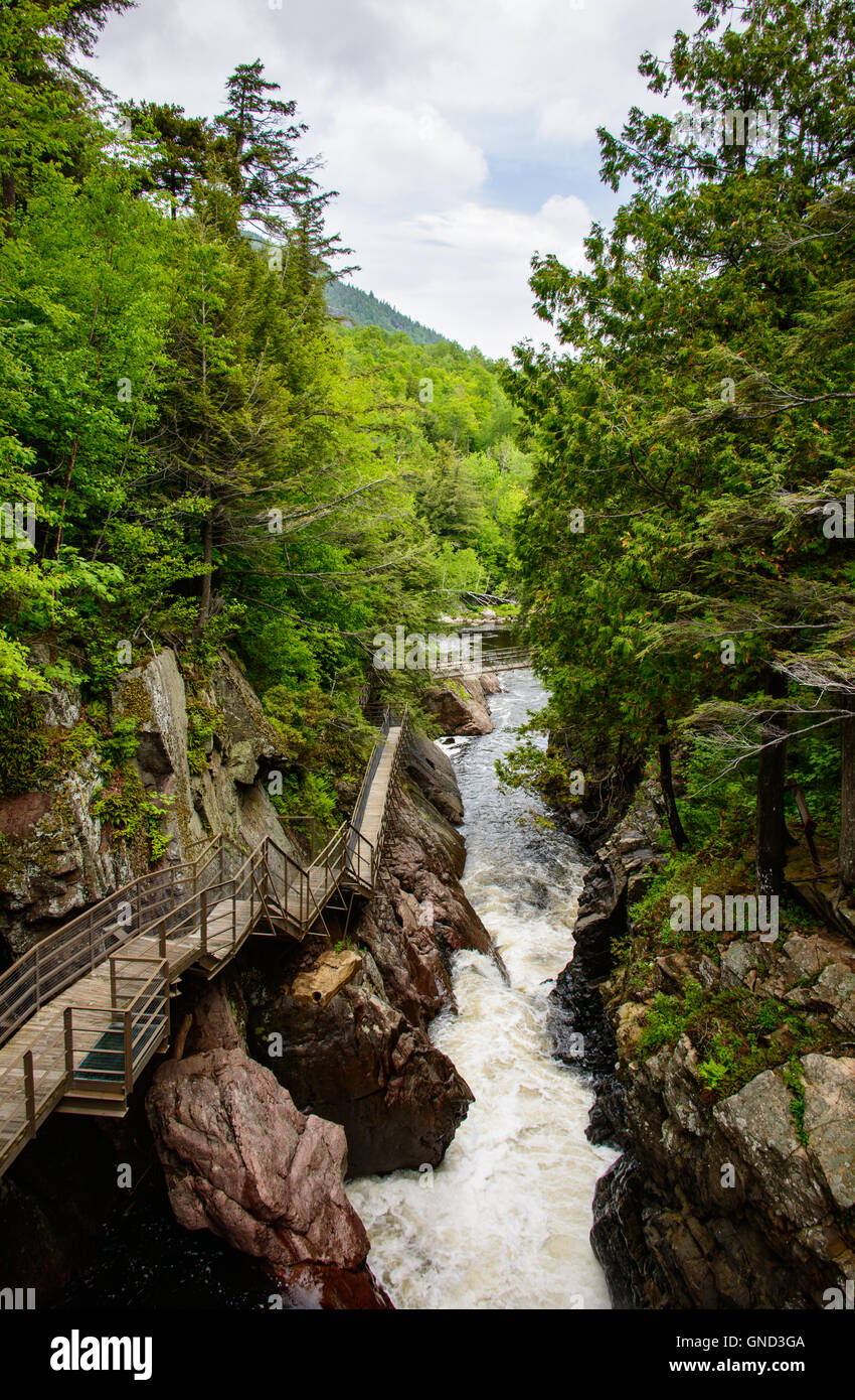 High Falls Gorge, Adirondack Mountains Stockfoto