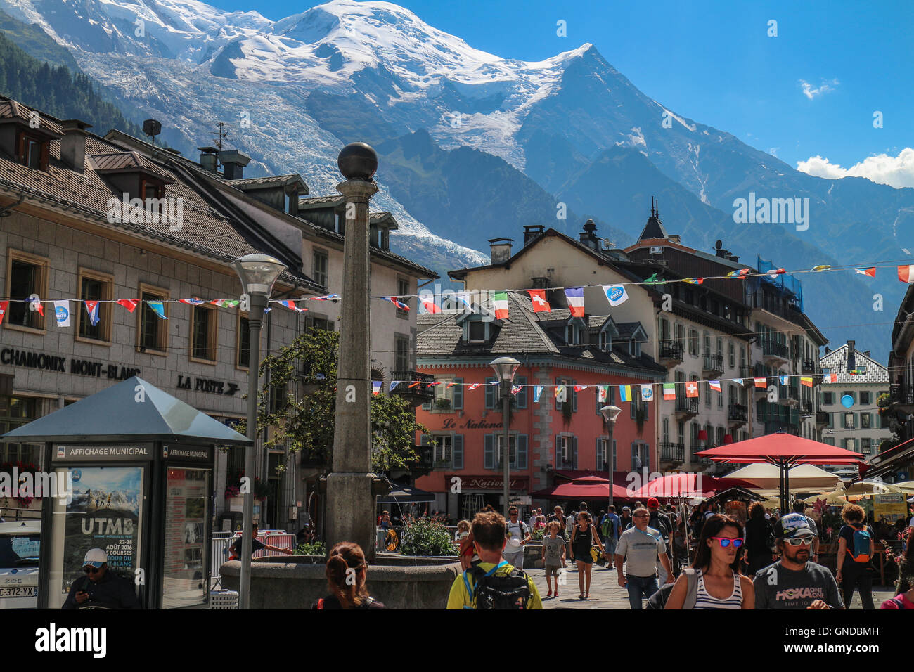 Chamonix Mont-Blanc Stockfoto