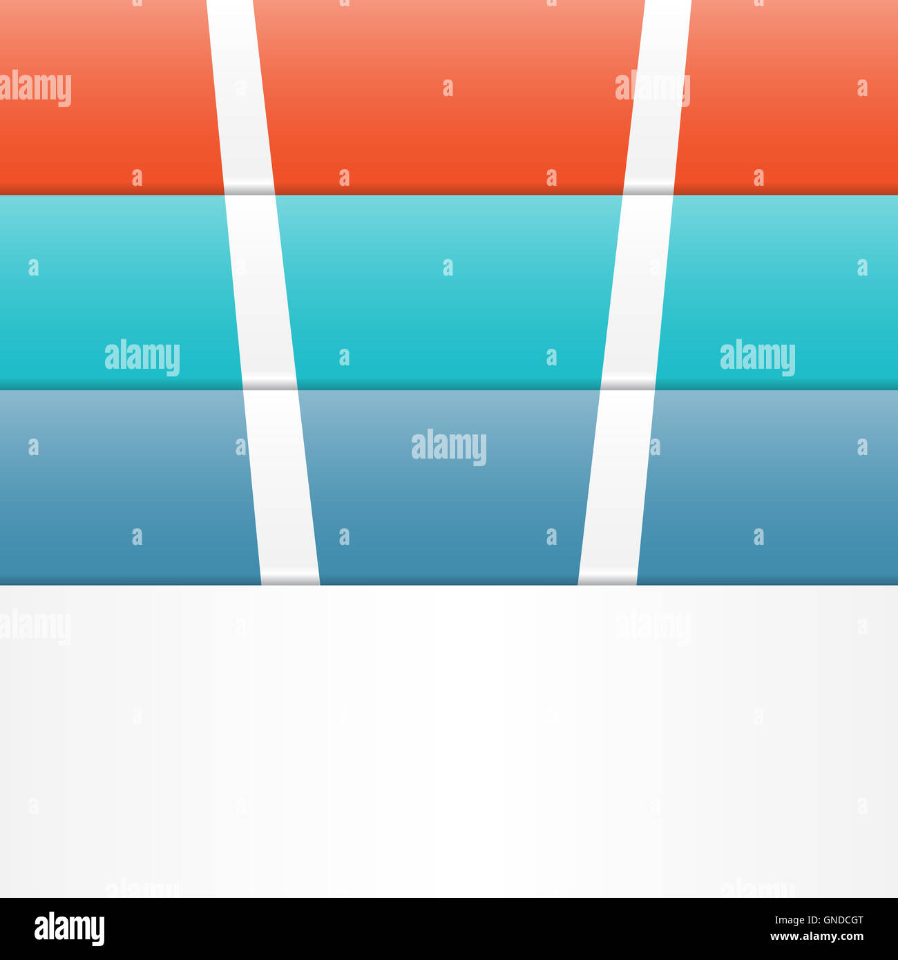 Farbe Streifen für Vorlage Infografik drei position Stockfoto