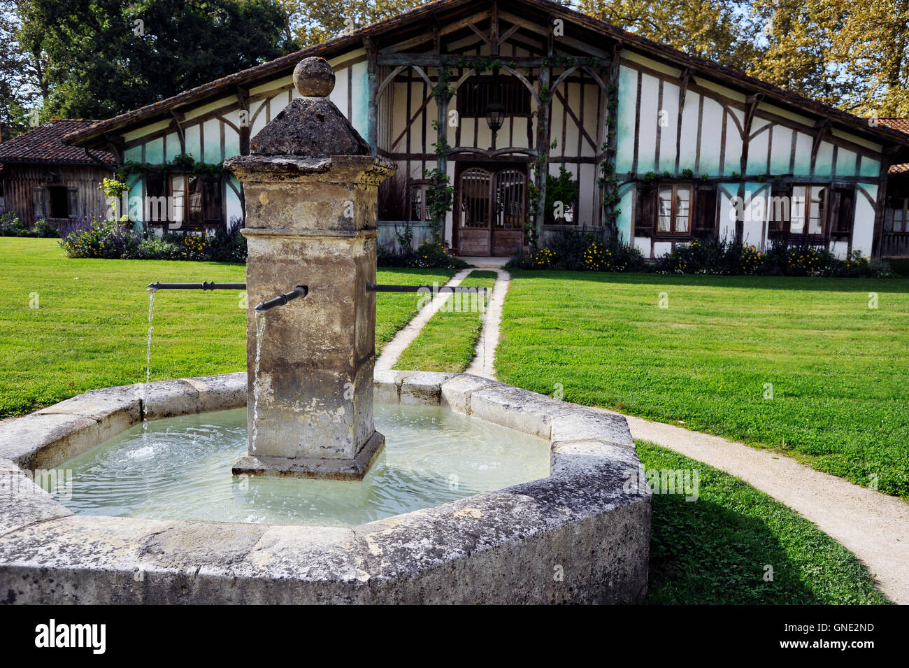 Les Près d'Eugénie, Eugénie-Les-Bains, Frankreich Stockfoto