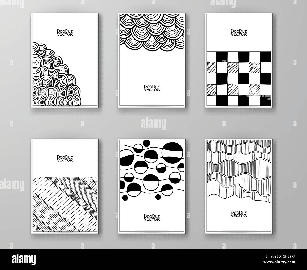 Reihe von abstrakten Design-Vorlagen. Stock Vektor