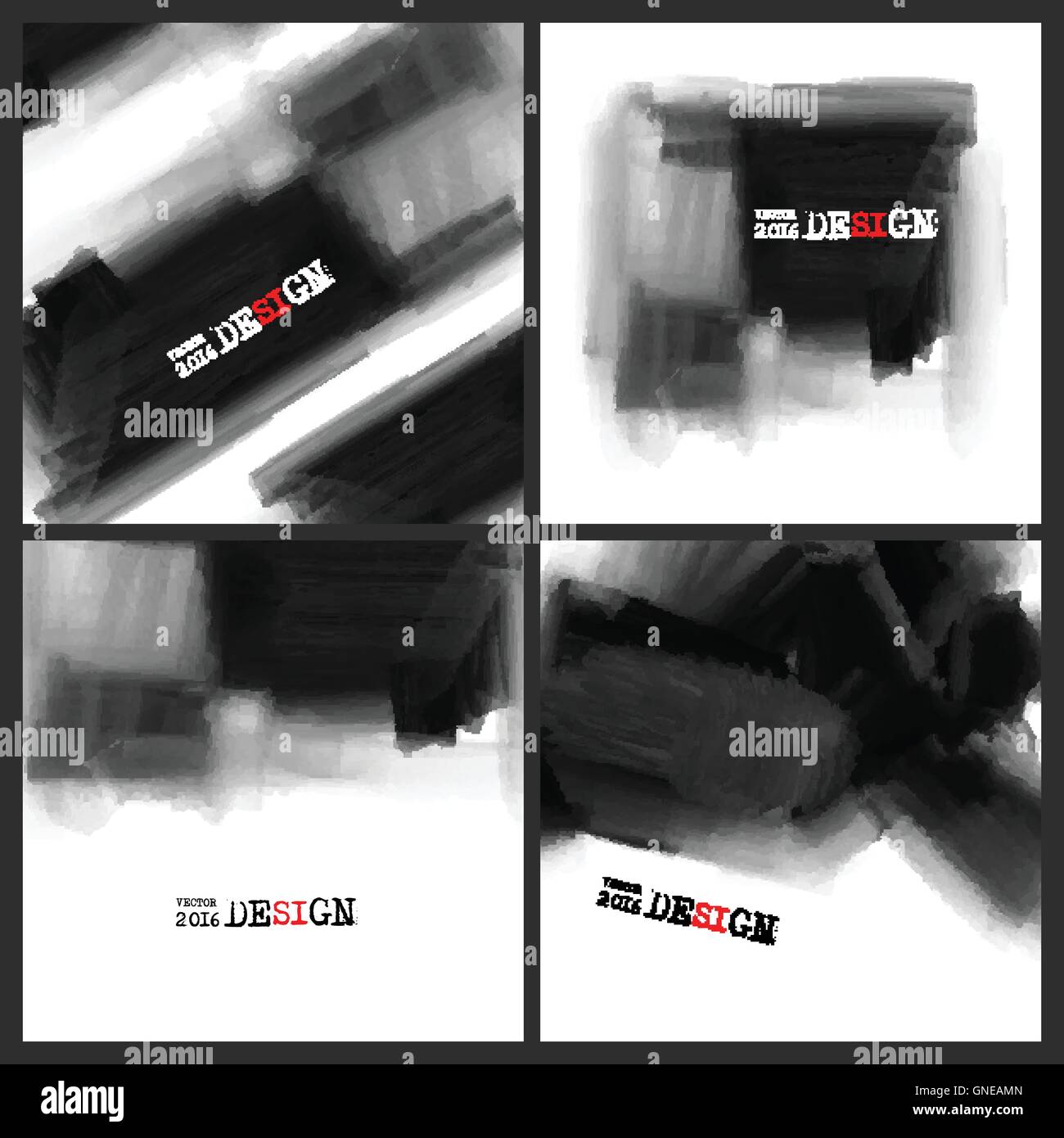 Abstrakte Inkblot Hintergrund. Stock Vektor