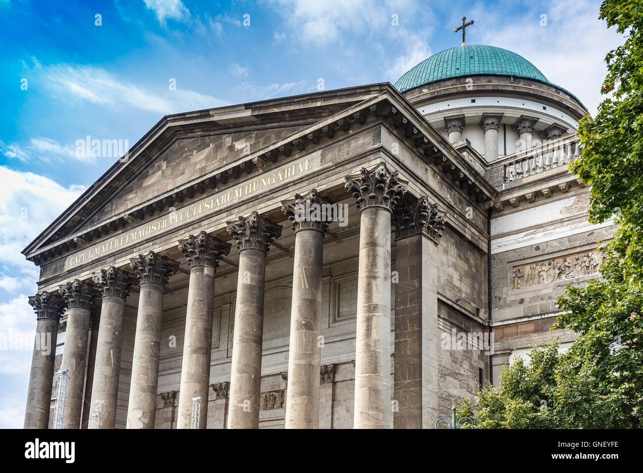 Detail der schönen Basilika in Esztergom, Ungarn Stockfoto