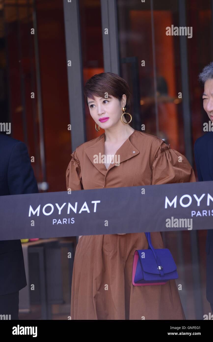 Seoul, Korea. 30. August 2016. Hye-Su Kim besucht MOYNAT PARIS Förderung Konferenz in Seoul, Korea am 30. August 2016. (China und Korea Rechte heraus) © TopPhoto/Alamy Live-Nachrichten Stockfoto