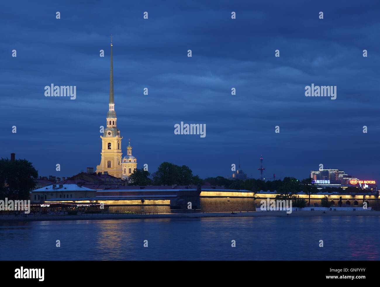 Peter-Pauls-Festung in St. Petersburg, Russland Stockfoto
