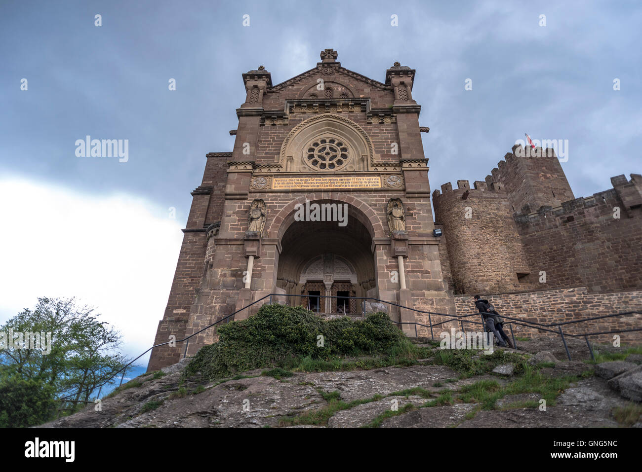 Burg von Xavier Gebäude in Navarra, Spanien Stockfoto