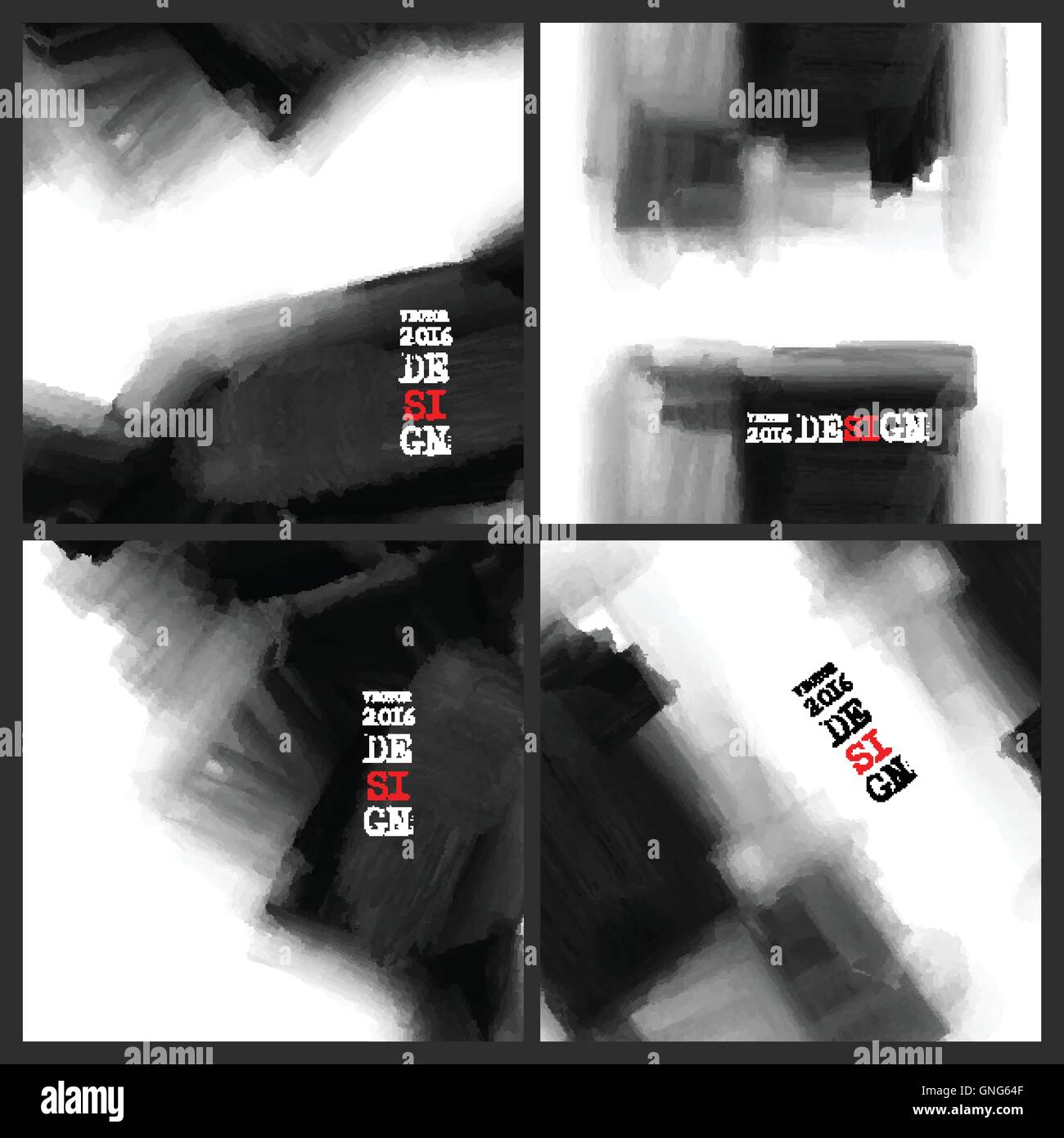 Abstrakte Inkblot Hintergrund. Stock Vektor