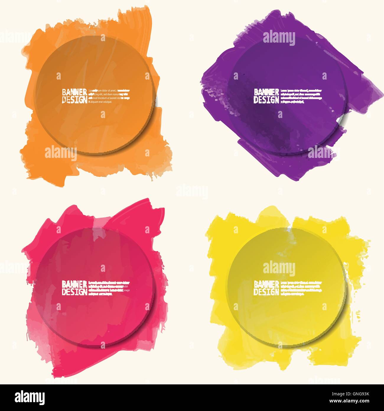 Abstrakten künstlerischen Hintergrund mit Farbe Element. Stock Vektor