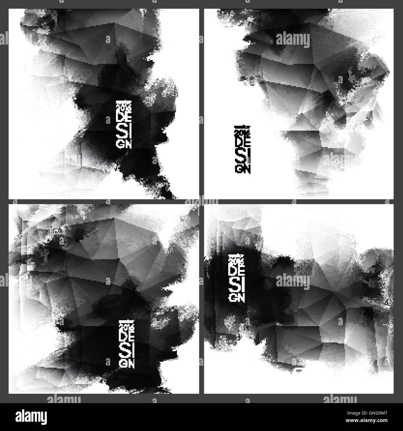 Abstrakte Inkblot Hintergrund. Stock Vektor