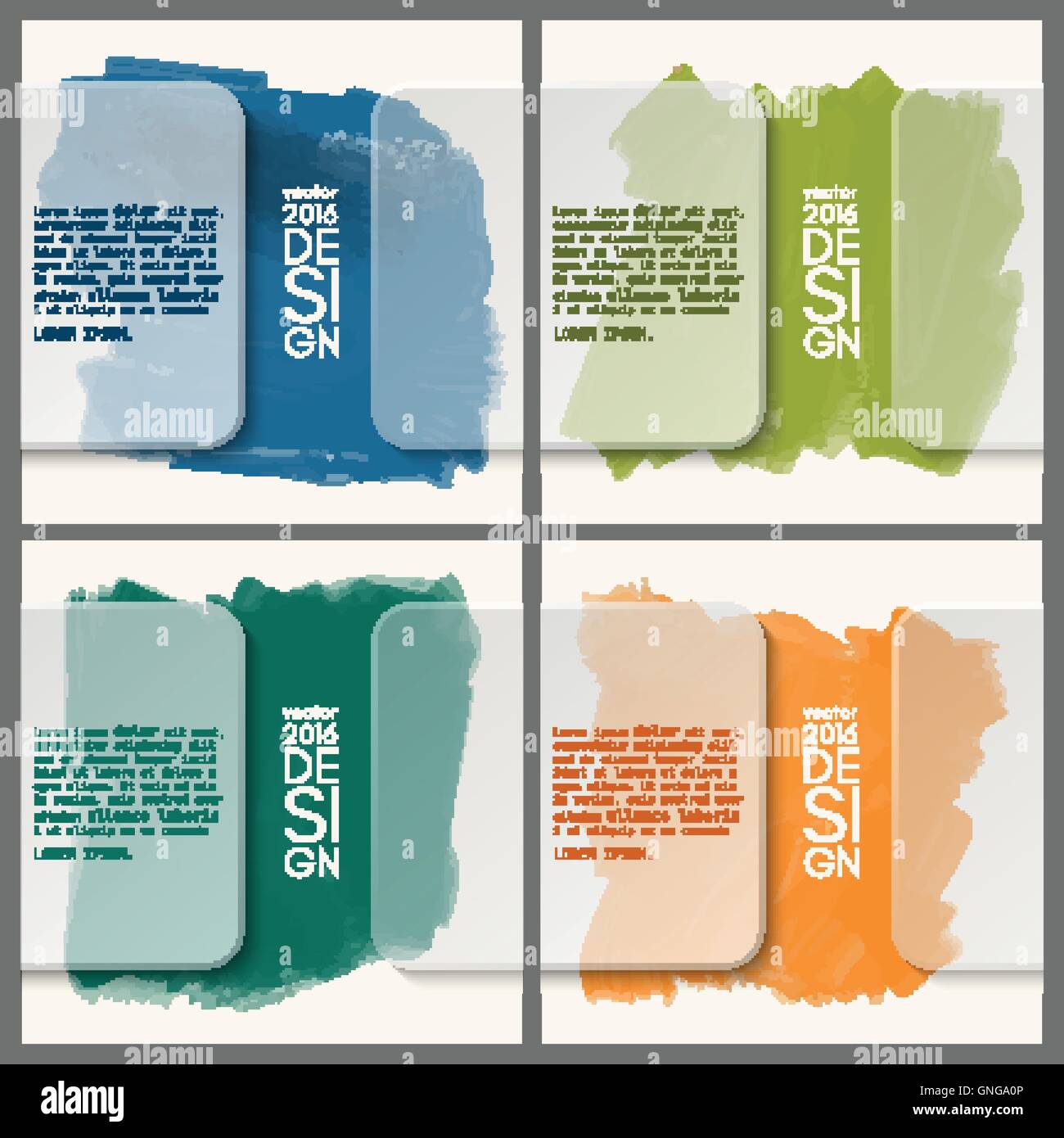 Zusammenfassung Hintergrund mit Aquarell-Element. Stock Vektor