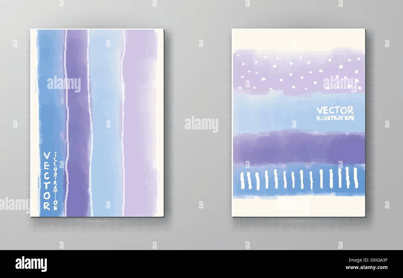 Broschüre mit bunten erlauben Hintergründe. Stock Vektor