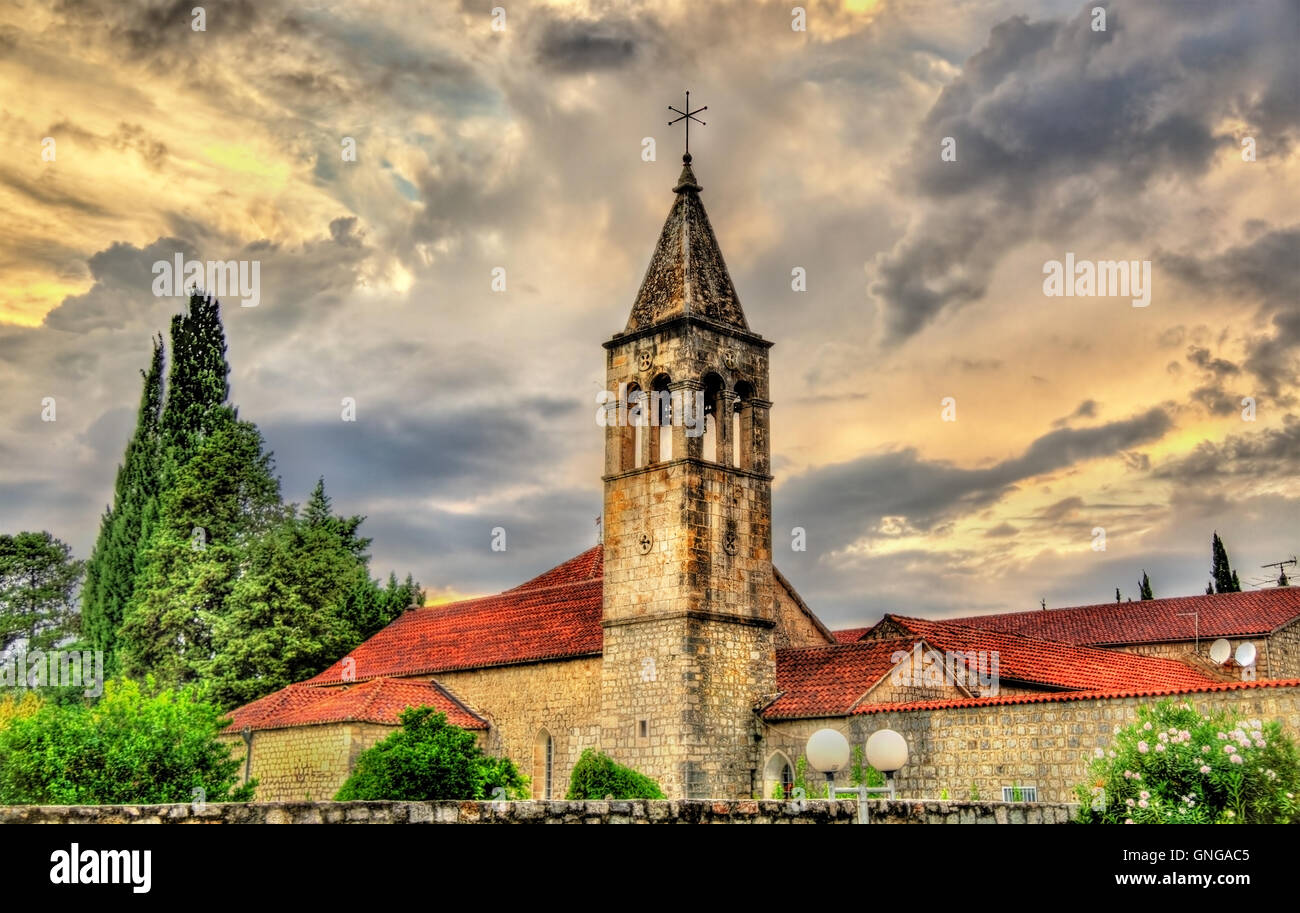Blick auf eine Kirche in Split - Kroatien Stockfoto