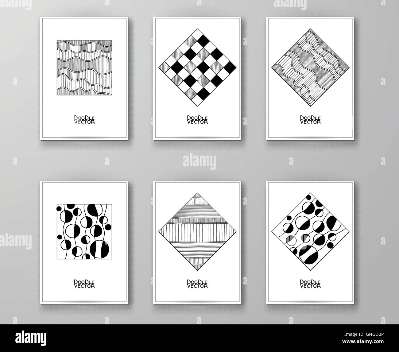 Reihe von abstrakten Design-Vorlagen. Stock Vektor