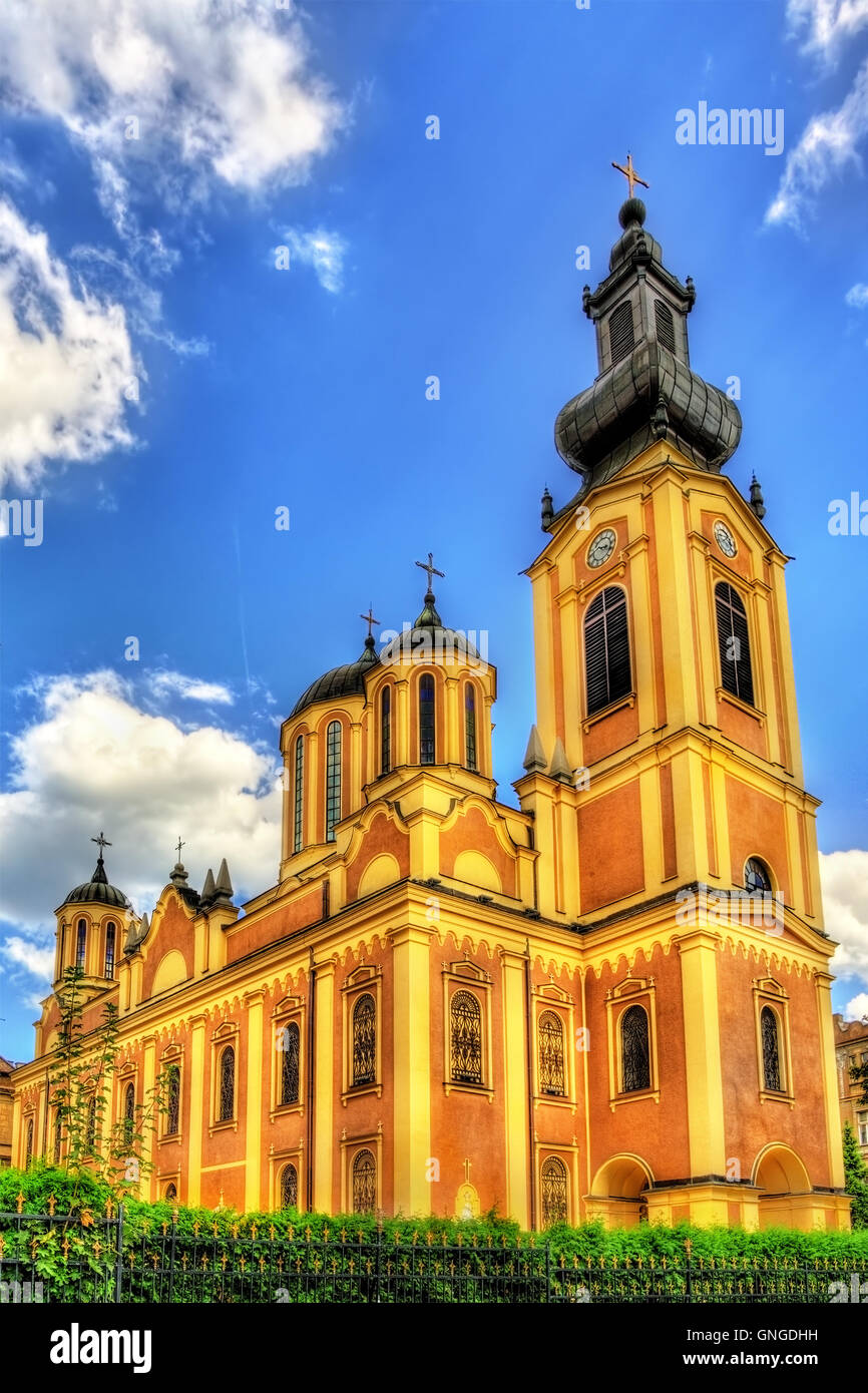 Serbische orthodoxe Kathedrale in Sarajevo - Bosnien und Herzegowina Stockfoto