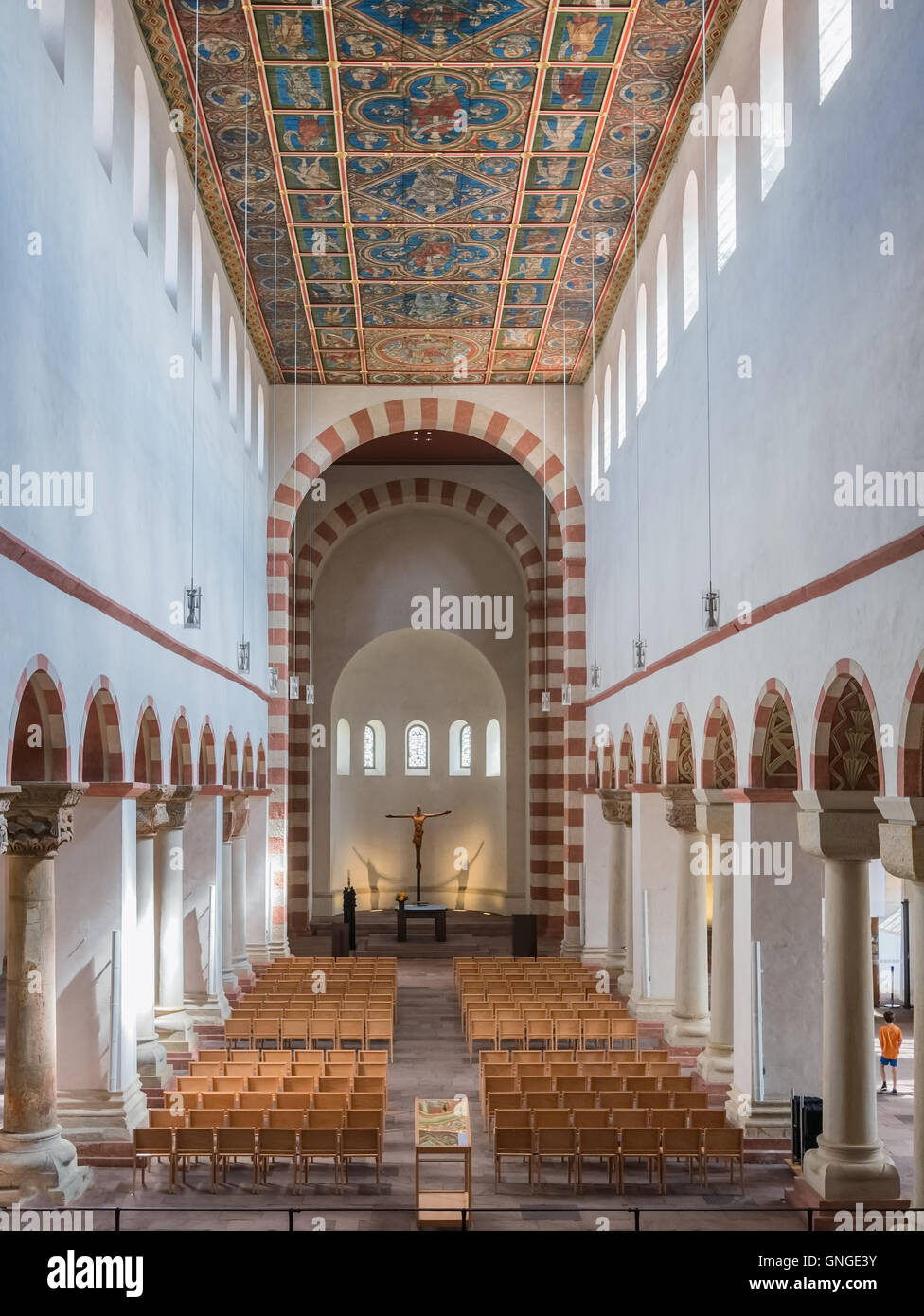St. Michaelis Kirche innen Hildesheim, Deutschland Stockfoto