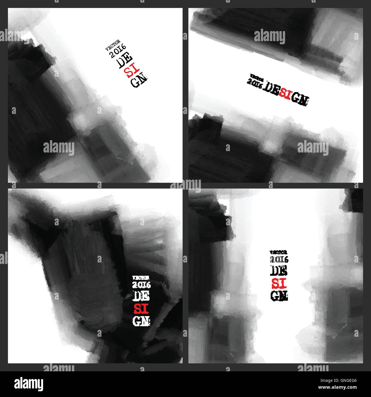 Abstrakte Inkblot Hintergrund. Stock Vektor