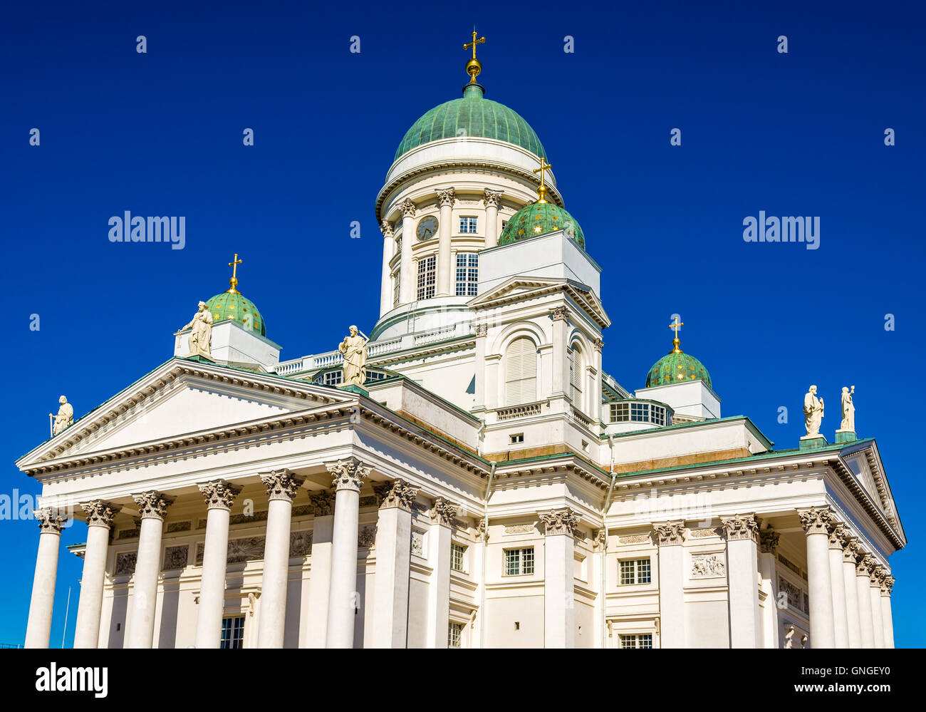 Ansicht des Lutherischen Dom von Helsinki - Finnland Stockfoto