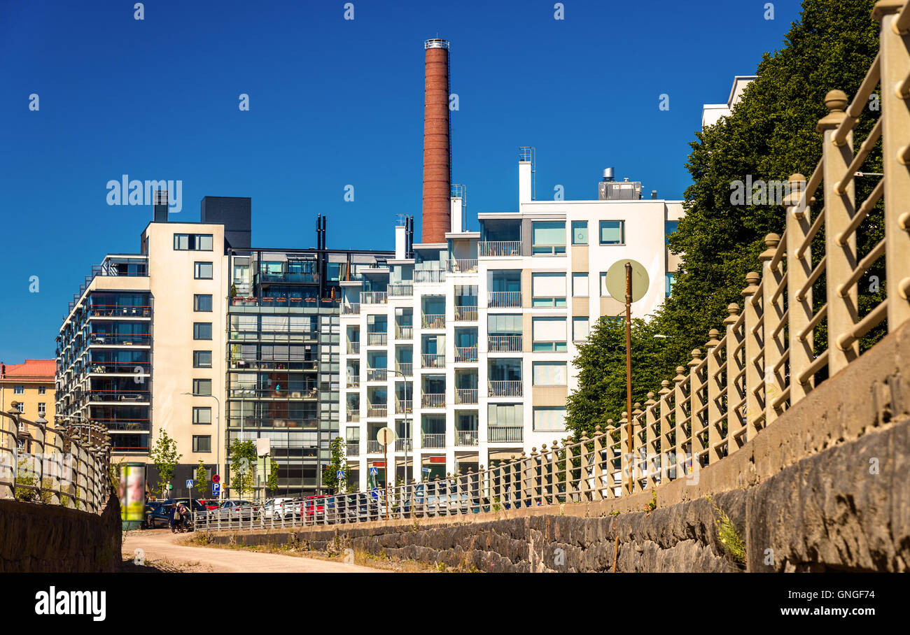 Gebäude in der Innenstadt von Helsinki - Finnland Stockfoto