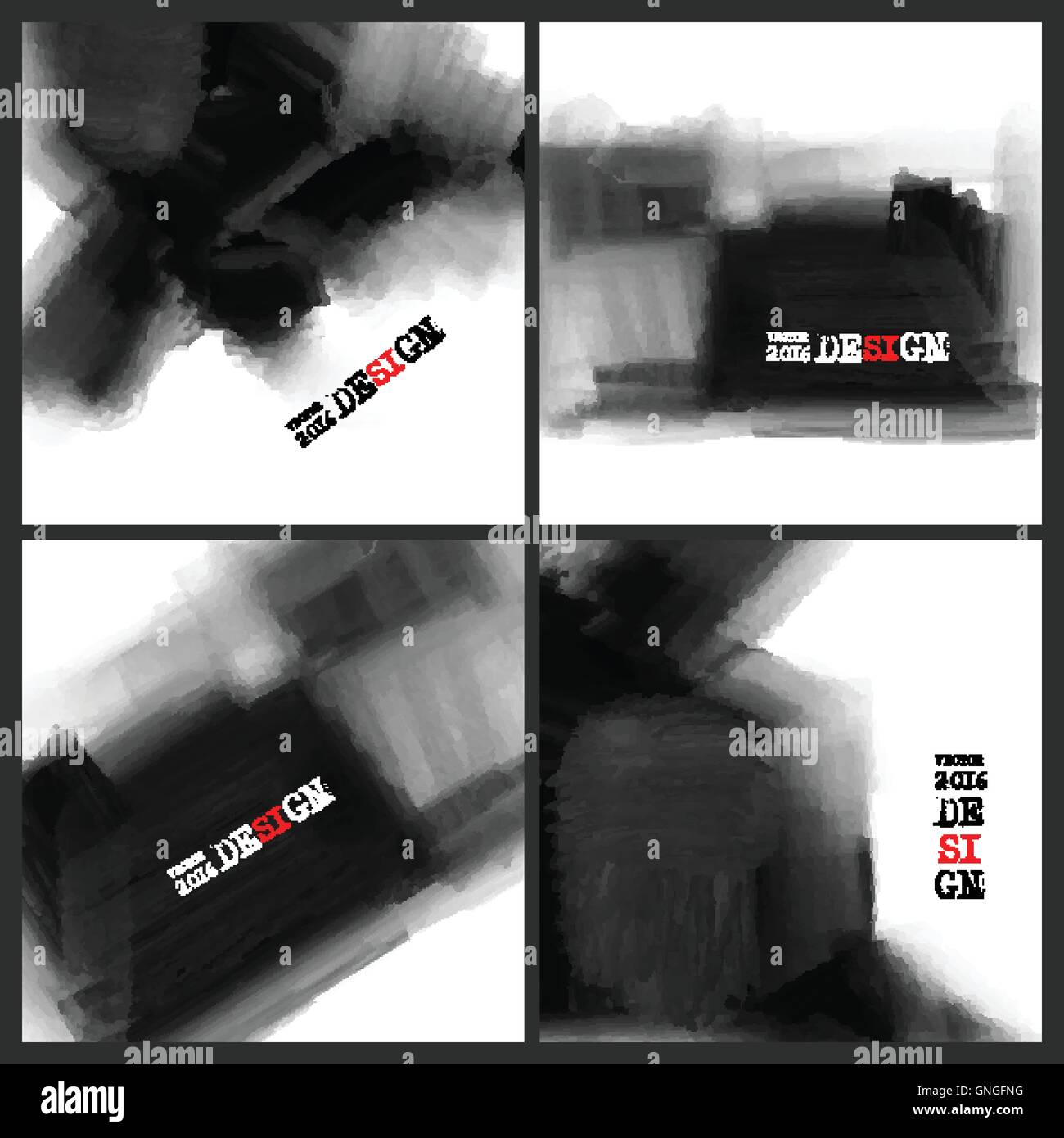 Abstrakte Inkblot Hintergrund. Stock Vektor