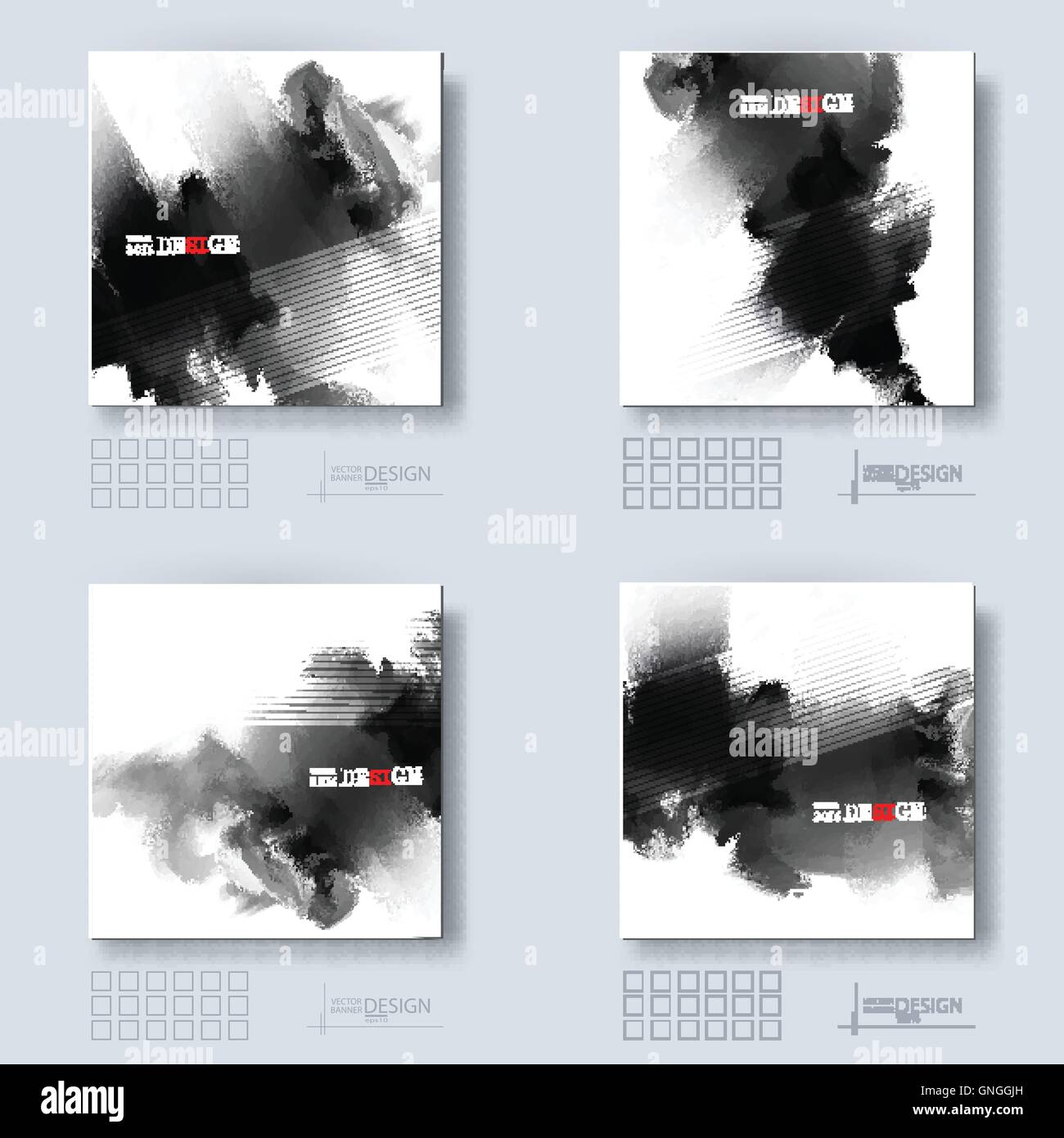 Abstrakte Inkblot Hintergrund. Stock Vektor