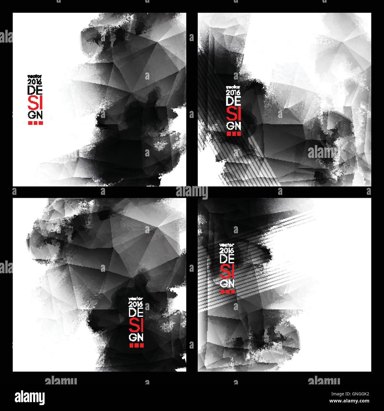 Abstrakte Inkblot Hintergrund. Stock Vektor