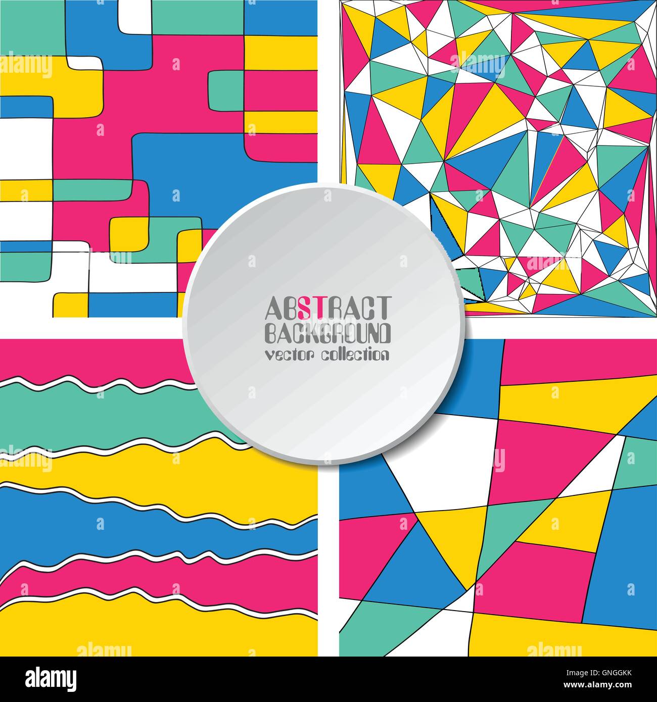 Abstrakten geometrischen Hintergrund. Stock Vektor