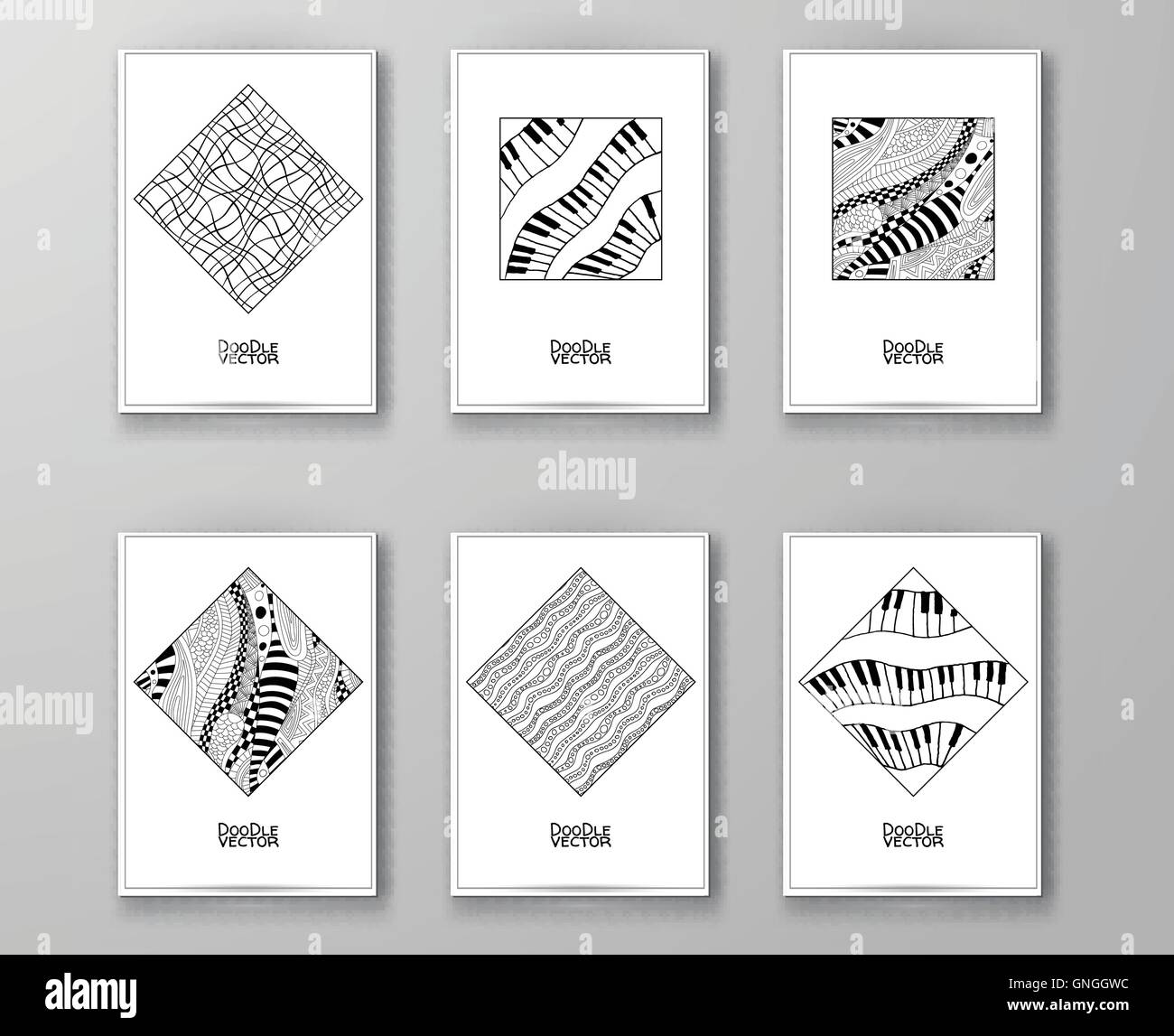 Reihe von abstrakten Design-Vorlagen. Stock Vektor