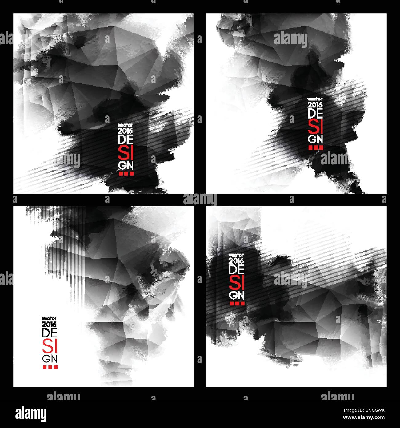 Abstrakte Inkblot Hintergrund. Stock Vektor