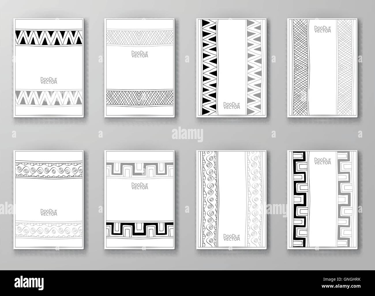 Reihe von abstrakten Design-Vorlagen. Stock Vektor