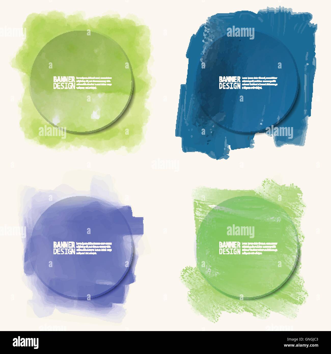 Abstrakten künstlerischen Hintergrund mit Farbe Element. Stock Vektor