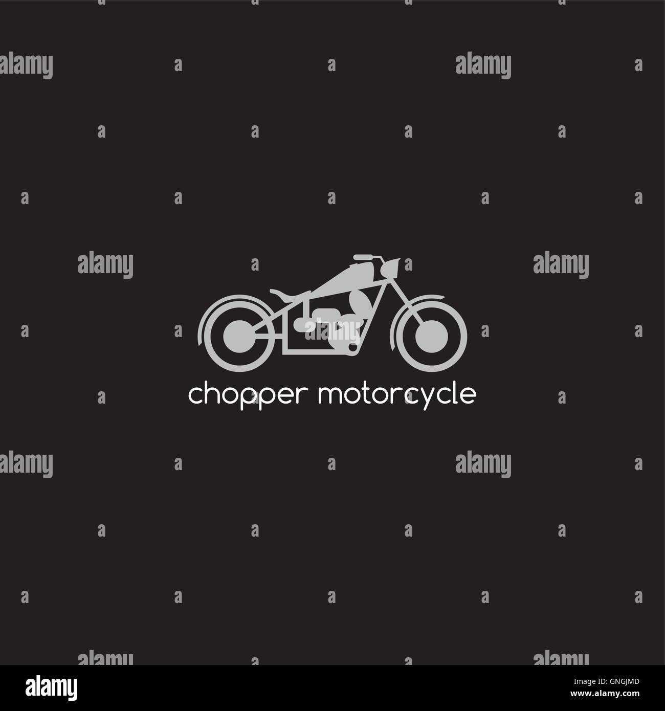 Motorrad-Logo-Design Stock Vektor