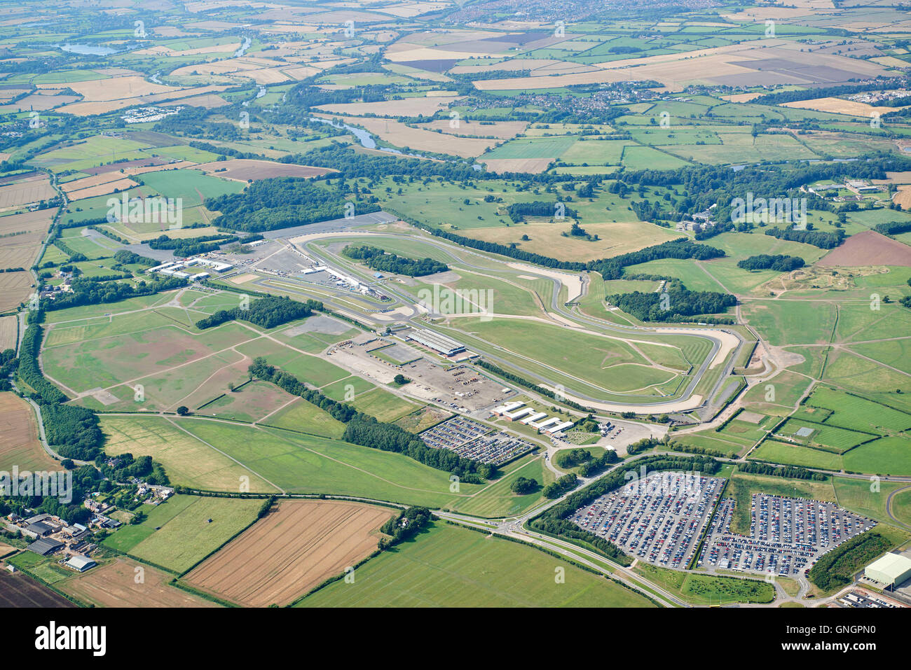 Donnington Park, Motorsport-Rennstrecke, East Midlands, England, UK Stockfoto