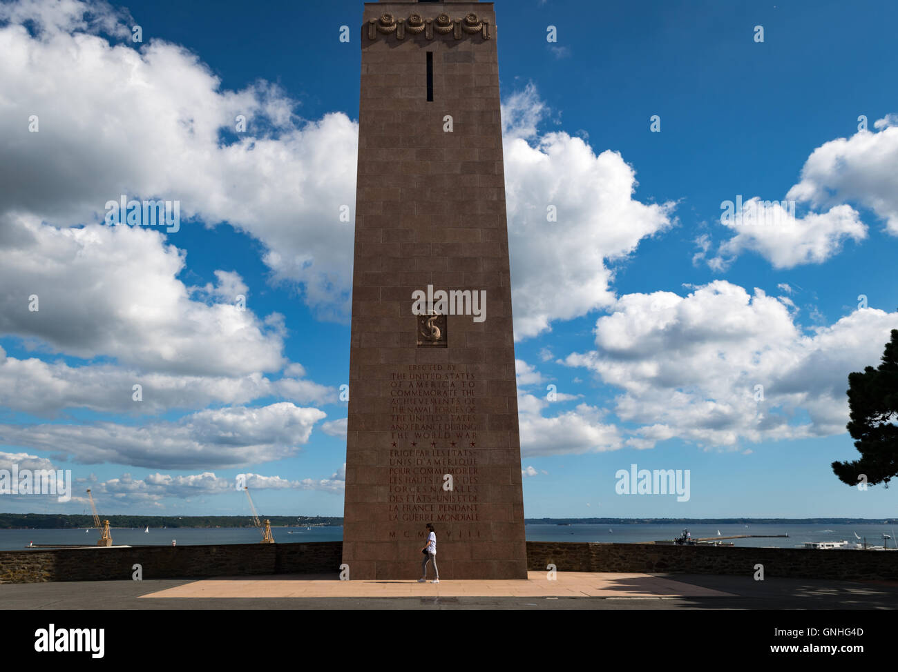 US Weltkrieg Marine-Ehrenmal, Brest, Frankreich Stockfoto