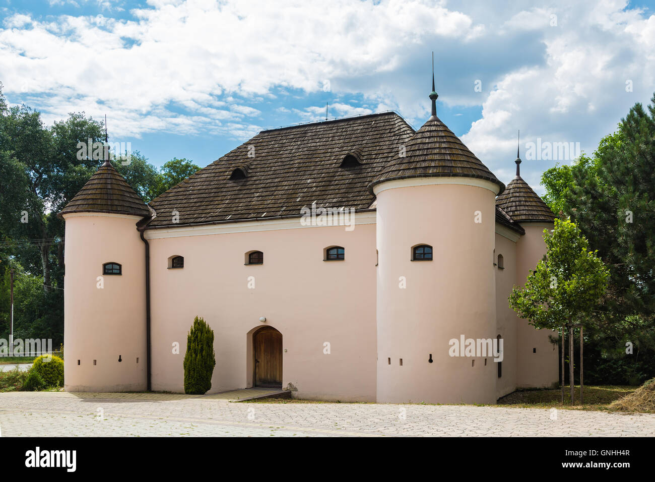 Renaissance-Residenz - Hochburg in Klatova Nova Ves, Slowakei Stockfoto