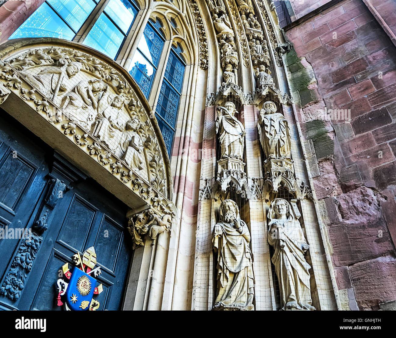 Kathedrale von St. Peter oder Wormser Dom in Worms, Deutschland Stockfoto