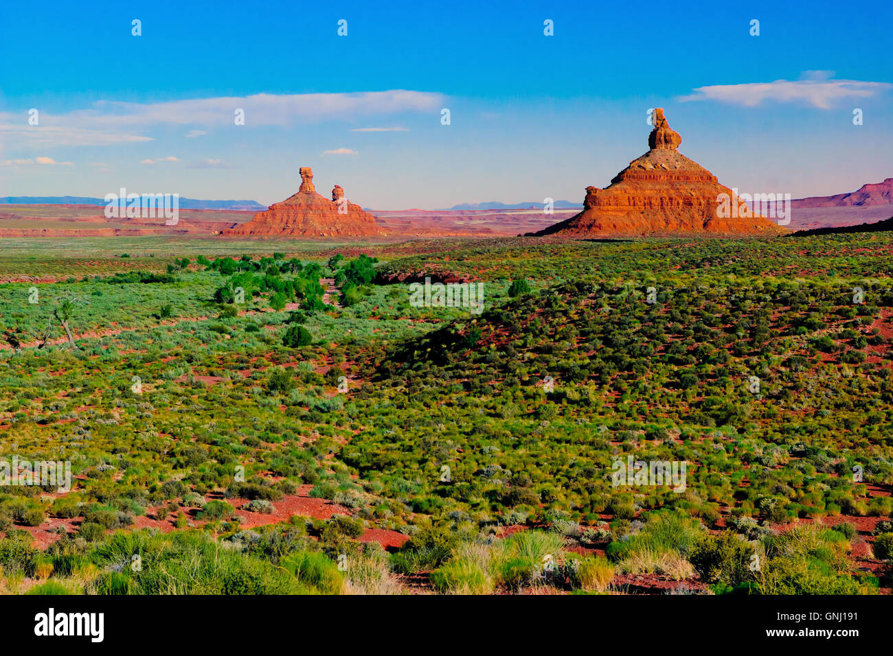 Wächter der Götter, Tal der Götter, Utah, Vereinigte Staaten Stockfoto