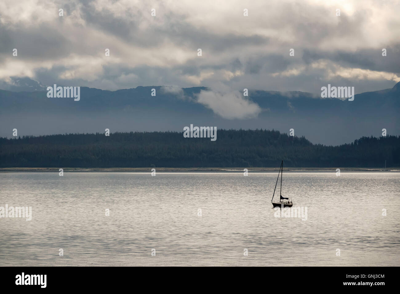Segelboot, Glacier Bay Nationalpark, Alaska, USA Stockfoto