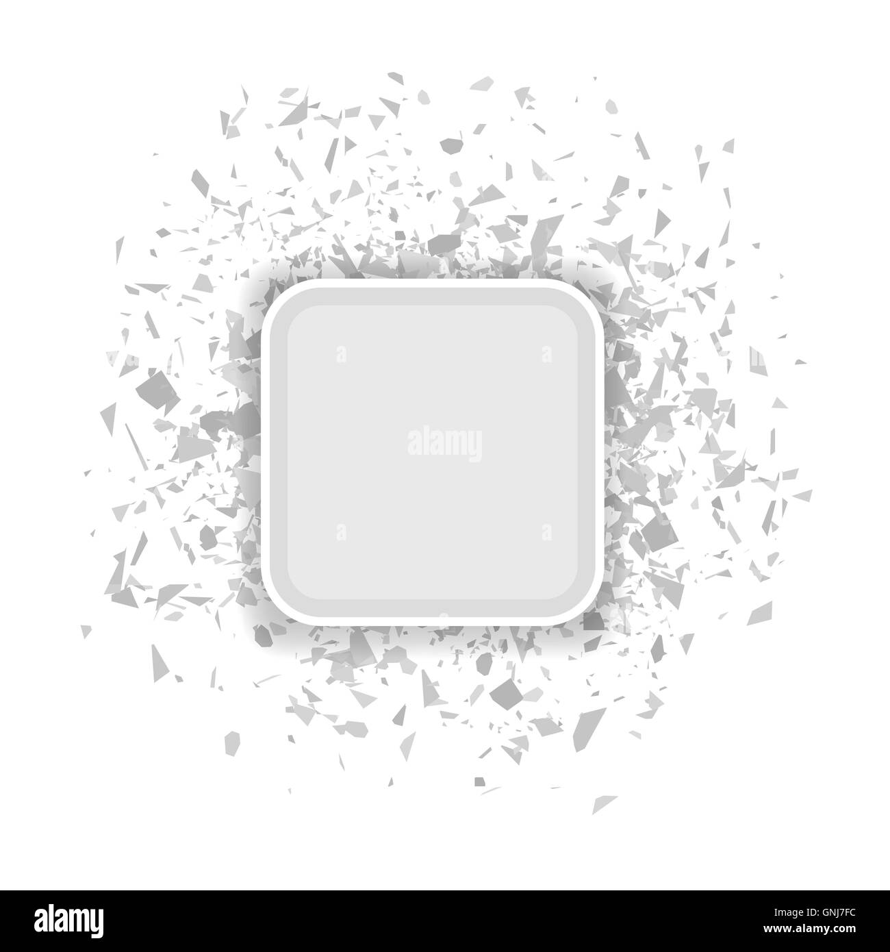 Graue Konfetti-Banner Stock Vektor