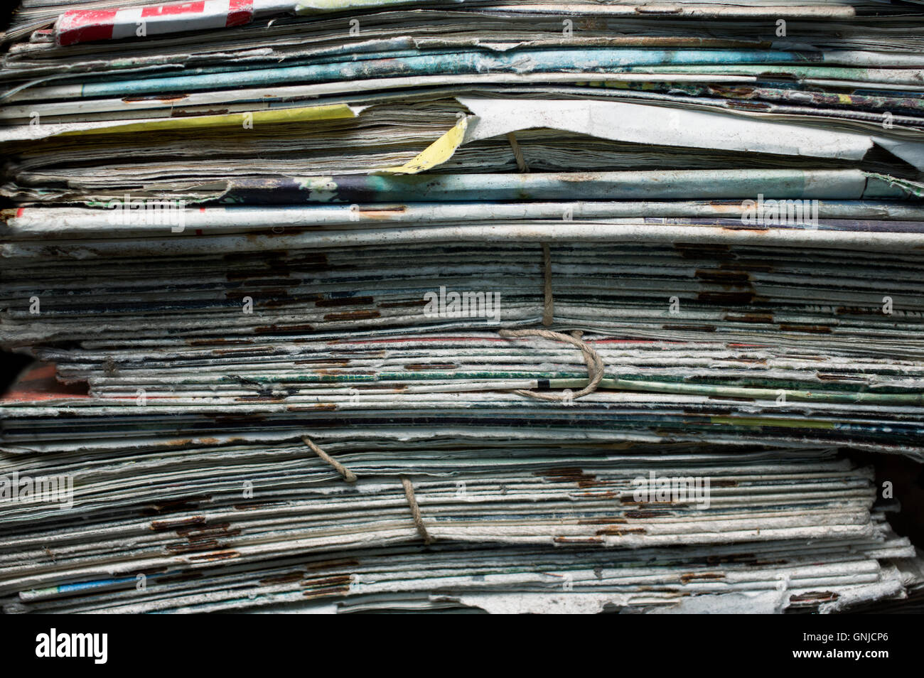 Stapel Zeitschriften Stockfoto