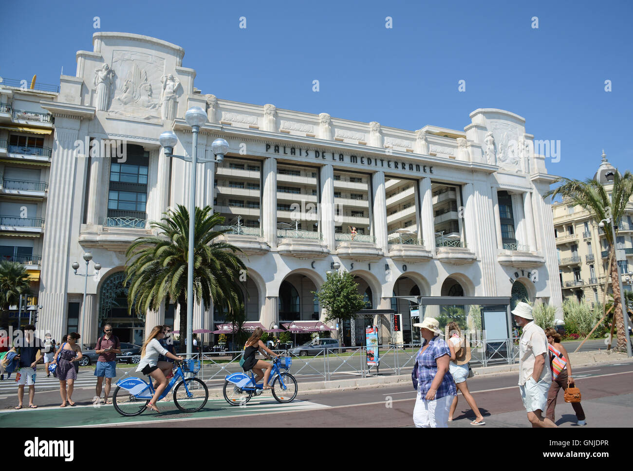 Hyatt Regency Palais De La Mediterranee Nizza Stockfoto