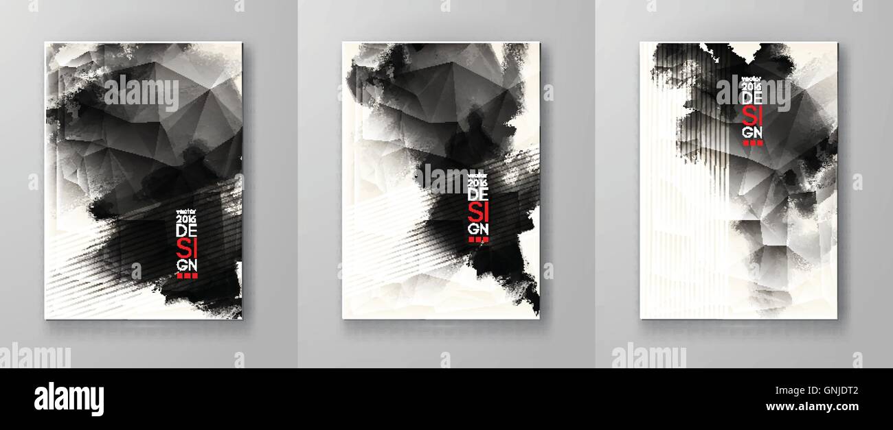 Abstrakte Inkblot Hintergrund. Stock Vektor