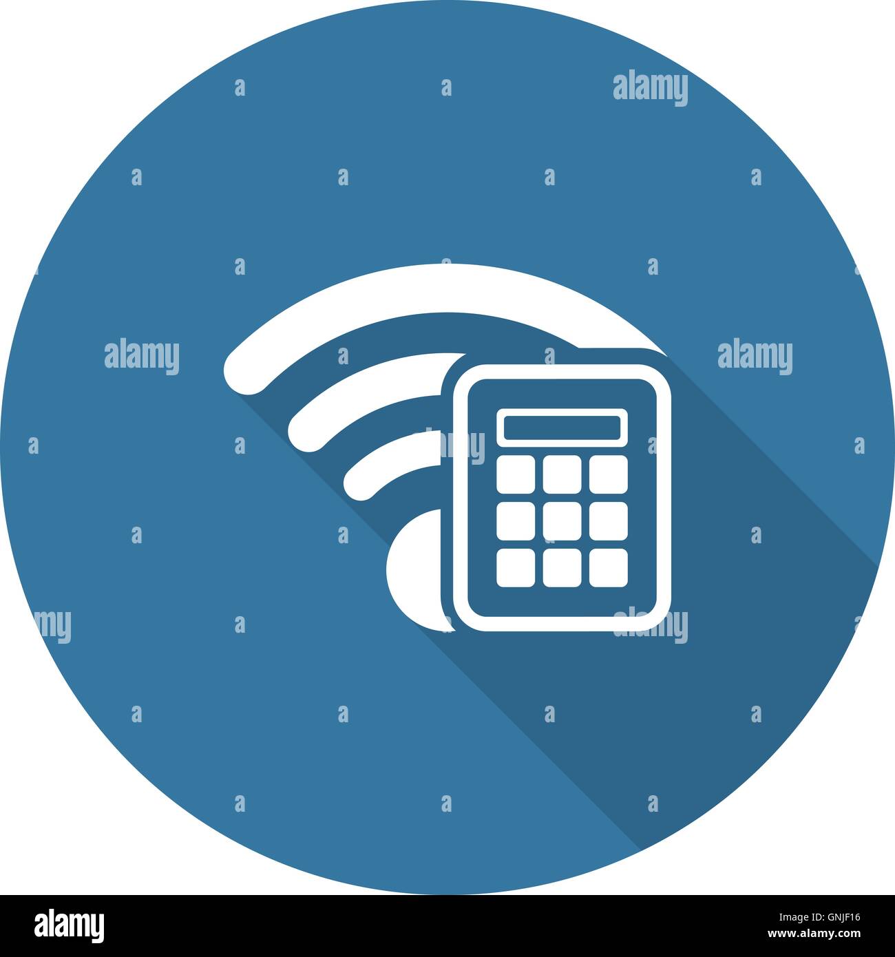 Symbol der sicheren Zugriff. Flaches Design. Stock Vektor