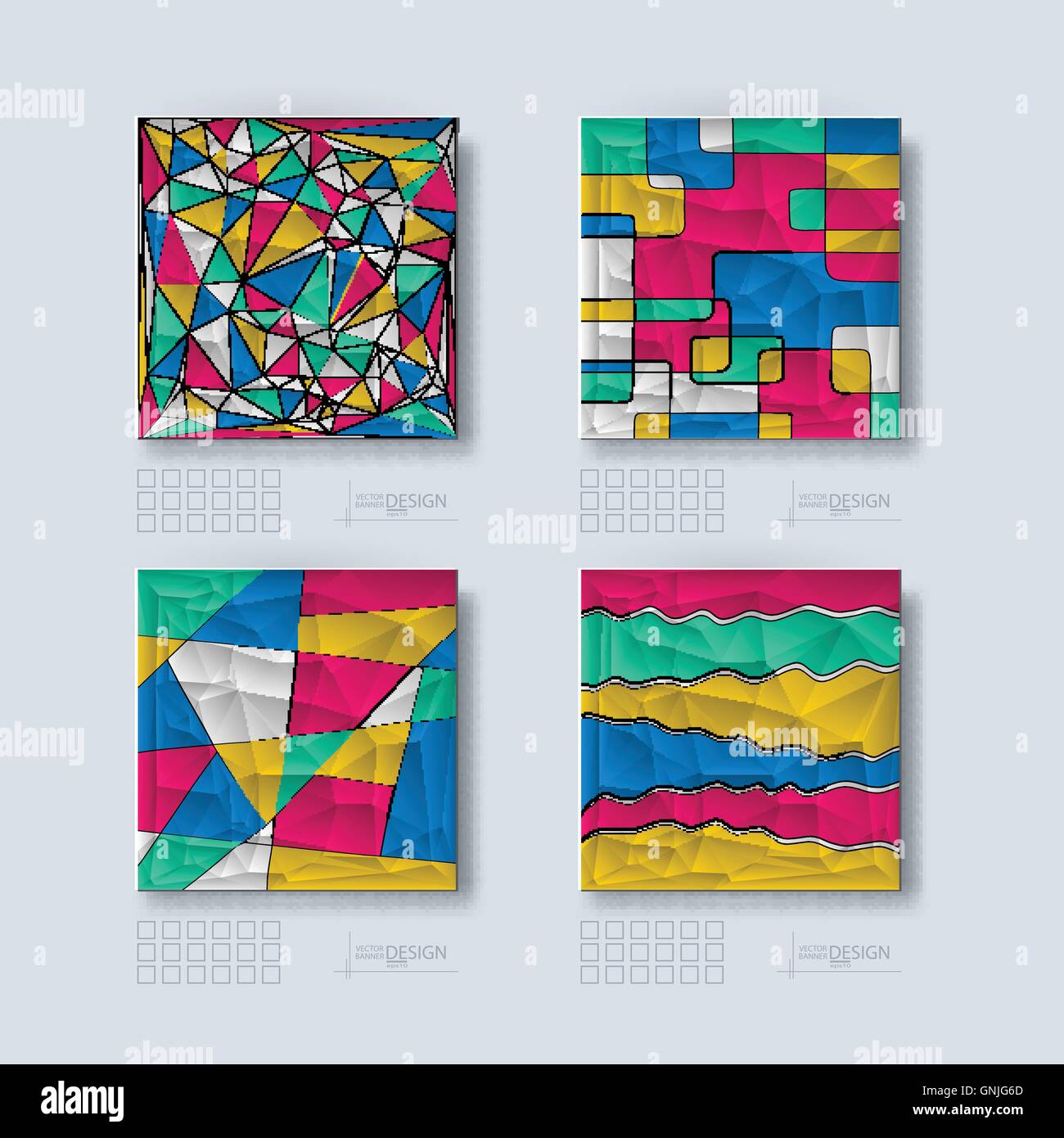 Abstrakten geometrischen Hintergrund. Stock Vektor