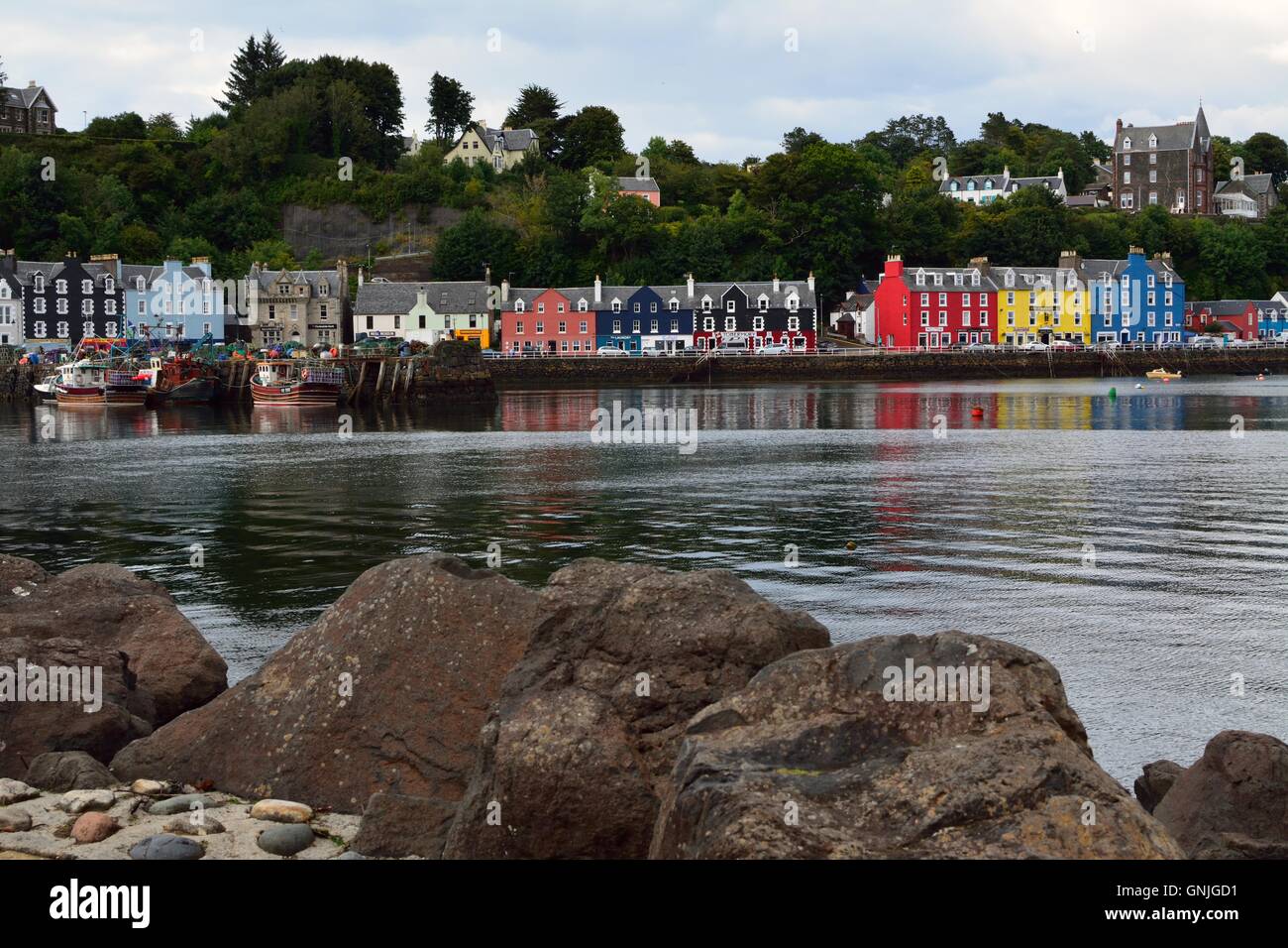 Tobermory Hafens, Isle of Mull Stockfoto