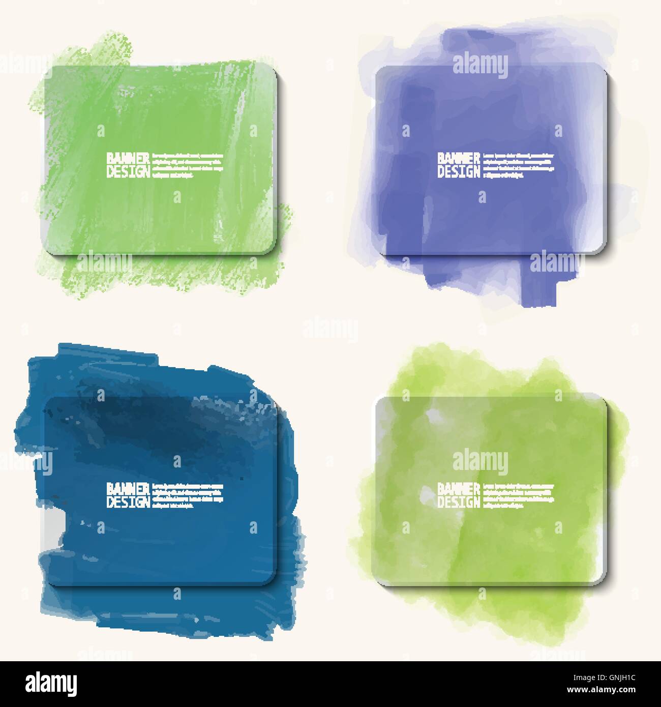 Abstrakten künstlerischen Hintergrund mit Farbe Element. Stock Vektor