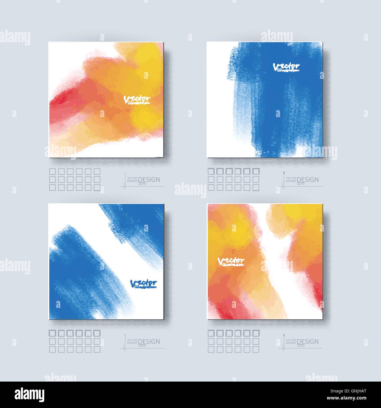 Broschüre mit bunten erlauben Hintergründe. Stock Vektor