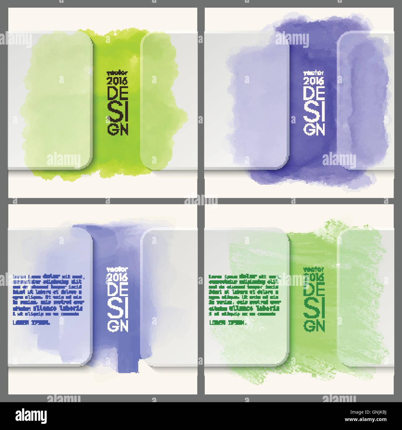 Zusammenfassung Hintergrund mit Aquarell-Element. Stock Vektor